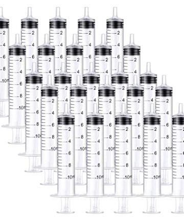 25 Pack Plastic Syringe with Individual Wrap for Industrial, Scientific