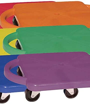 Champion Sports Scooter Board with Handles, Set of 6