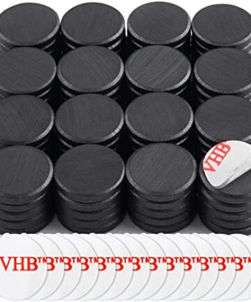 Ceramic Disc Magnets 200 Packs with Double-Sided Adhesive, Ceramic Industrial Magnets