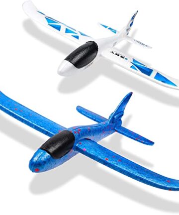 2Pcs 17in Airplane, Manual Throwing, Fun, challenging, Outdoor Sports Toy